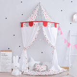 Maxbell Kids Bed Canopy With Cloth Curtain, Hanging Princess Play Tent - Star, L