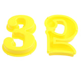 Maxbell 16 Pieces Multi-Color Plastic Number Toys For Children Educational Tool Beach Mold Toy