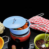 Maxbell 11 Pieces Metal Multicolored Mini Kitchen Cookware w/Glove Set Utensil Simulation Chef Toy Kids Cooking Play Tool Set