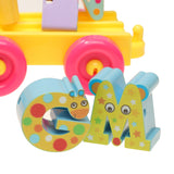 Maxbell Kids ABC Leaning Toys - Pull Along Train With 26 Cartoon English Letters Blocks