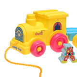 Maxbell Kids ABC Leaning Toys - Pull Along Train With 26 Cartoon English Letters Blocks