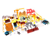 Maxbell 200 PCS Plastic Mini Engineering Workers & Vehicles Figures Toy DIY Scene Playset Kits