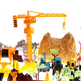 Maxbell 200 PCS Plastic Mini Engineering Workers & Vehicles Figures Toy DIY Scene Playset Kits