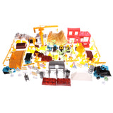 Maxbell 200 PCS Plastic Mini Engineering Workers & Vehicles Figures Toy DIY Scene Playset Kits