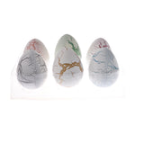 Maxbell 6 Pieces Crack Dinosaur Eggs Hatching Toy with Mini Dinosaur Figures Inside - C