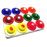 Maxbell 12 Pieces Colorful UFO Eggs Hatching Toy with Mini Alien Figures Inside