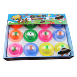 Maxbell 12 Pieces Colorful UFO Eggs Hatching Toy with Mini Alien Figures Inside