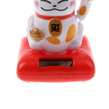 Maxbell Kids Solar Powered Waving Hands Fortune Cat Kitten Animal Swinging Figure Toy Car Home Ornament Decor Kids Xmas Gifts Gag Prank Toys #C