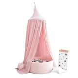 Maxbell Mosquito Net Bed Canopy Dome Princess Cotton Cloth Tent Kids Room Decor Pink