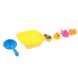 Maxbell 6pcs Floating Soft Rubber Duck Fish Animal Bathtub Toy Squeezing Squeaky Bath Water Kid Toddler Baby Play Game