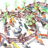 Maxbell 100 Pieces Mini Jurassic   Dinosaur Animal Action Figures Model DIY Scene Kits Playset Kids Toy Gift