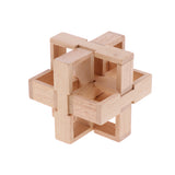 Maxbell Challenge Yourself - Wooden Brain Teaser Kong Ming Lock Burr Puzzle Intelligence Game Kids/Adults Toy –Drawer Pattern