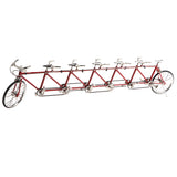 Maxbell 1/10 Scale Simulation Alloy Diecast Racing Exquisite Tandem Bike Sport Bicycle Model Hobbies Games Toy Collections Red