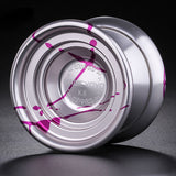 Maxbell MAGICYOYO YOYO Ball Pro K8 Polished Alloy Yoyos Balls KK Bearing String Trick 1A, 3A, 5A kids Juggling Toy with Strings Silver