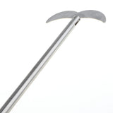 Maxbell Lab Equipment Silver 20cm Length Chemistry Learning Stirring Paddle Mixing Propeller Lab Supplies -Two-Leaf