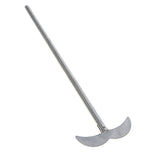 Maxbell Lab Equipment Silver 20cm Length Chemistry Learning Stirring Paddle Mixing Propeller Lab Supplies -Two-Leaf