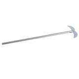 Maxbell Lab Equipment Silver 20cm Length Chemistry Learning Stirring Paddle Mixing Propeller Lab Supplies -Two-Leaf