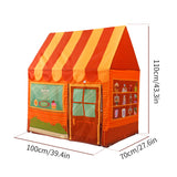 Maxbell Easy to Pop Up Children Indoor Activity Dessert House Play Tent Kids Role Play Toy Play Fun - Orange