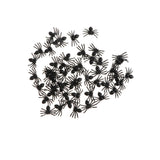 Maxbell 100-piece Spider Insect Model Toy Party Bag Fillers - Black & White, 2x1.4cm