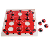 Maxbell Wooden Ladybird Animal Board Matching Memory Training Puzzle Game Preschool Kindergarten Toddler Educational Toys Gift