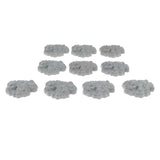 Maxbell 10pcs Realistically Plastic Rockery WWII Army Base Set Sand Scene Mdel Kits Toy Soldier Army Men Accessories- #3