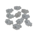 Maxbell 10pcs Realistically Plastic Rockery WWII Army Base Set Sand Scene Mdel Kits Toy Soldier Army Men Accessories- #3