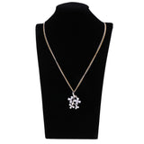 Maxbell Women's Silver Crystal Rhinestone Tree Pendant Necklace Long Sweater Chain