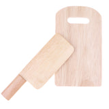 Maxbell Kids/Baby Pretend Play Wooden Chopping Board + Cutter Kitchen Kitchenware Role Play Game Toys