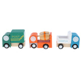 Maxbell Colorful Wooden Vehicles Set Kids Children Educational Toys Birthday Gift