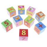 Maxbell Wooden Animal Cube Block Puzzle Kids Children Educational Toys Birthday Gift