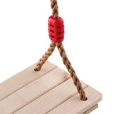 Maxbell 100KG Adjustable Rope Wooden Flat Swing Seat Garden & Patio Hanging Swinget Children Summer Outdoor Sports Game Toy