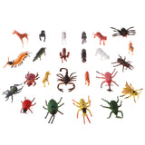 Maxbell 24 Pieces Plastic Animal Insects Scorpion Cricket Model Action Figures Kids Educational Toys