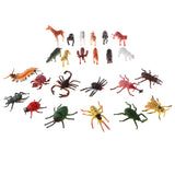 Maxbell 24 Pieces Plastic Animal Insects Scorpion Cricket Model Action Figures Kids Educational Toys