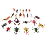 Maxbell 24 Pieces Plastic Animal Insects Scorpion Cricket Model Action Figures Kids Educational Toys