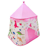 Maxbell Pink Dinosaur Themed Tent Children Playhouse For Kids Indoor Outdoor Play