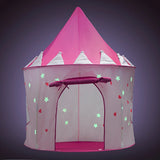 Maxbell Portable Pop Up Luminescent Princess Girl Castle Play Tent Kids/Baby Indoor & Outdoor Fun Garden Game Toy Pink