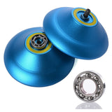 Maxbell Metal Professional Magic Yo-Yo K7 Ball High Performance Juggling Yoyo Playing Toy String Trick 1A, 3A, 5A –Blue