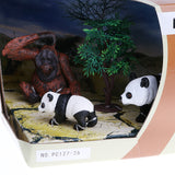 Maxbell Realistic 3D Scene Box of Animal Families Model Kids Science & Nature Toy Playset - Panda Family Set