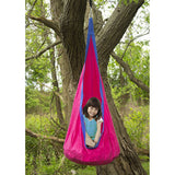 Maxbell Deluxe Inflatable Hanging Hammock Chair Swing Garden Patio Toy Children Outdoor Activity Camping Fun –Rose Red