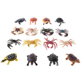 Maxbell Lots of 16 Pieces PVC Tortoise Crab Models Figures Kids Educational Toy Party Bag Fillers