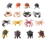 Maxbell Lots of 16 Pieces PVC Tortoise Crab Models Figures Kids Educational Toy Party Bag Fillers