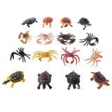 Maxbell Lots of 16 Pieces PVC Tortoise Crab Models Figures Kids Educational Toy Party Bag Fillers