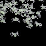 Maxbell 100-piece Spider Insect Model Toy Party Bag Fillers Glow In The Dark 2x1.4cm