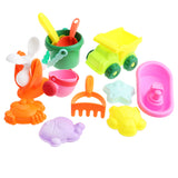 Maxbell 12 Pieces Kids Beach Sand Toys Set Sandbox Toys With Truck Sand Rake & More