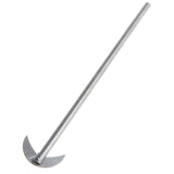 Maxbell Lab Equipment Silver 20cm Length Chemistry Learning Stirring Paddle Mixing Propeller Lab Supplies - Anchor Shape