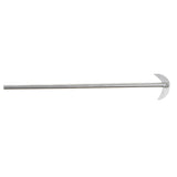 Maxbell Lab Equipment Silver 20cm Length Chemistry Learning Stirring Paddle Mixing Propeller Lab Supplies - Anchor Shape