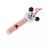 Maxbell 8 PCS Wooden Cute Animal Heads Whistles Flute Trumpet Musical Instrument Sounding Toys Playset Party Supplies