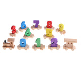 Maxbell Multi-Colored Wooden Digital Train for Toddlers, Kids Preschool Math Educational Toy