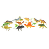 Maxbell 12Pcs Dinosaur Figures Toy Play Set, Plastic Dinosaur Toy, Party Favors, DIY Decor, Kids Pretend Toy