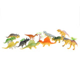 Maxbell 12Pcs Dinosaur Figures Toy Play Set, Plastic Dinosaur Toy, Party Favors, DIY Decor, Kids Pretend Toy